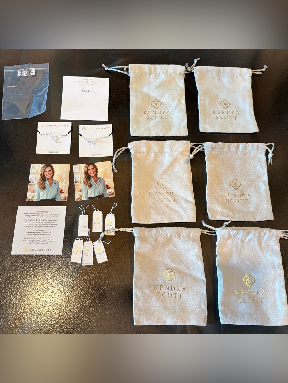 Kendra Scott Empty Bags & Tags Advertising Cards Storage, Gifts Or Reseller Lot